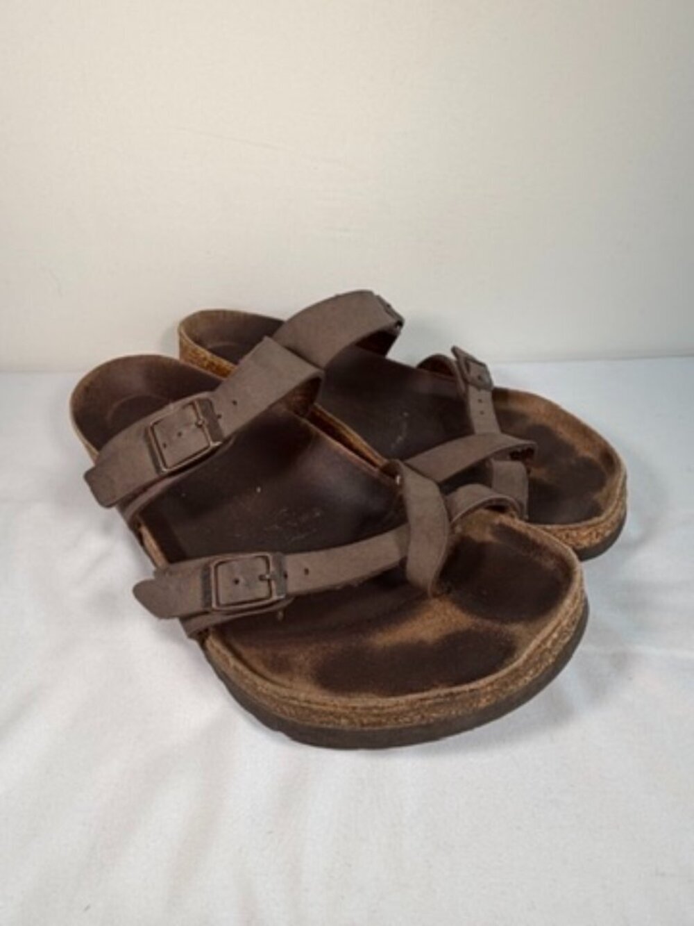 BIRKENSTOCK Mayari Leather Sandals Unisex Mocha Brown 41 - Picture 2 of 11